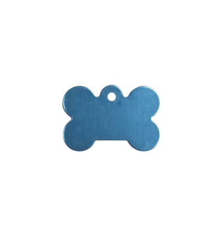 Personalised iMarc Tag Bone Small Turquoise