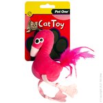 Pet One Cat Toy - Plush Flamingo Pink 11.5cm-plush-The Pet Centre