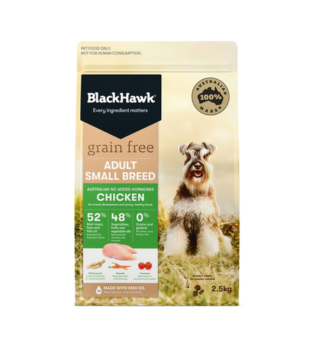 Black Hawk Dog Grain Free Small Breed Chicken 2.5kg