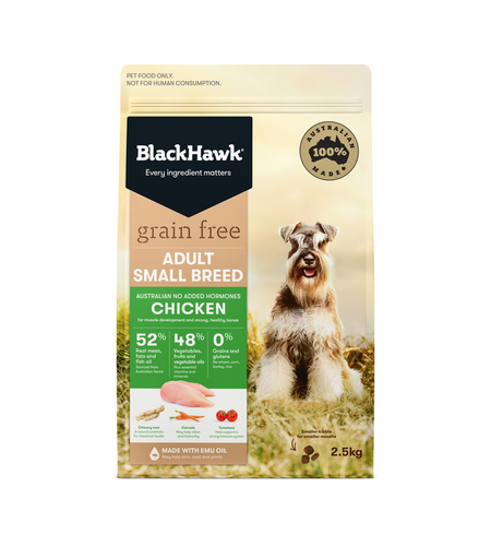 Black Hawk Dog Grain Free Small Breed Chicken 2.5kg