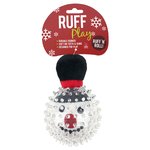 Ruff Play Spikey Snowman Ball-dog-The Pet Centre