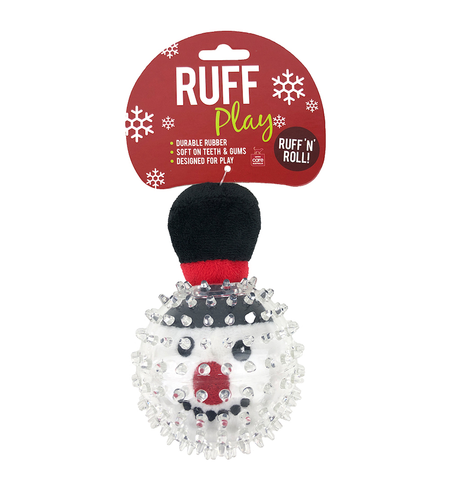 Ruff Play Spikey Snowman Ball