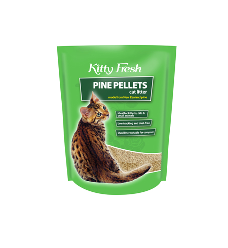 Kitty Fresh Pine Pellet Litter 10lt - 7kg
