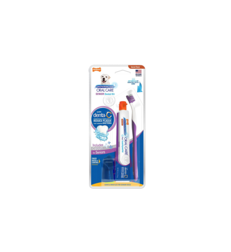 Nylabone Advanced Natural Senior Oral Care Dental Kit