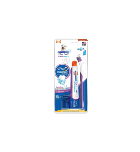 Nylabone Advanced Natural Senior Oral Care Dental Kit