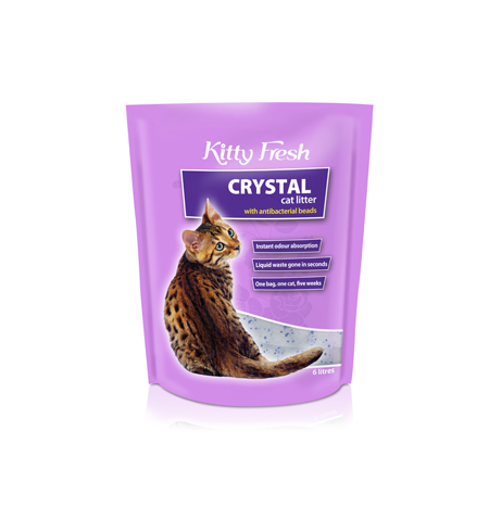 Kitty Fresh Crystal Cat Litter 6lt