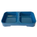 Petz Double Diner Cat Bowl Blue-cat-The Pet Centre