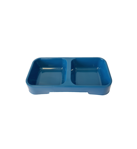 Petz Double Diner Cat Bowl Blue