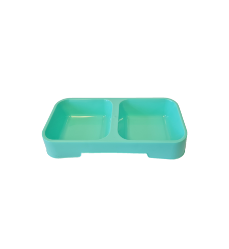 Petz Double Diner Cat Bowl Green