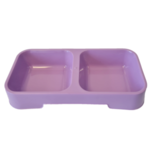 Petz Double Diner Cat Bowl Violet-cat-The Pet Centre