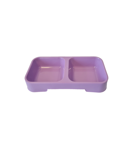 Petz Double Diner Cat Bowl Violet