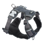 Red Dingo Padded Harness Cool Grey Size M-dog-The Pet Centre