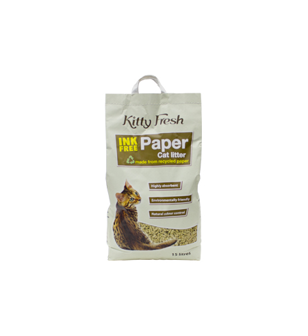 Kitty Fresh Ink Free Paper Litter 15lt