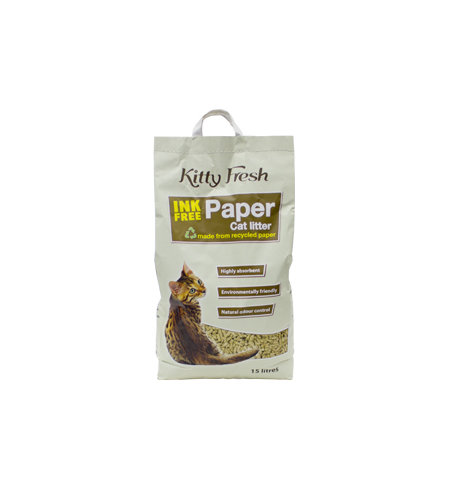 Kitty Fresh Ink Free Paper Litter 15lt