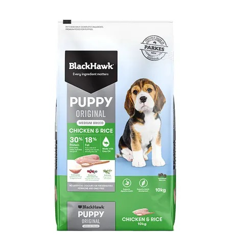 Black Hawk Puppy Medium Breed Chicken & Rice 10kg