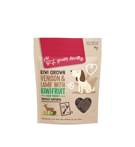 Yours Droolly Kiwi Grown Treats Venison, Lamb & Kiwifruit 90g