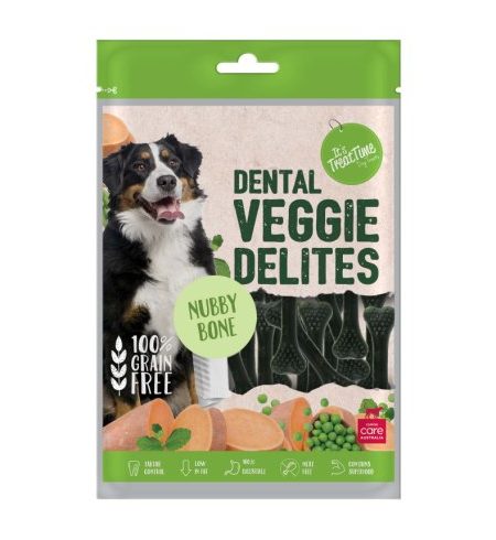 It's Treat Time Veggie Delights Nubby Bone 100G