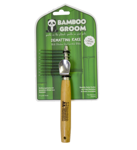 Bamboo Groom Dematting Rake - Large