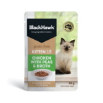 Black Hawk Grain Free Kitten Chicken with Peas & Broth Wet Cat Food-cat-The Pet Centre