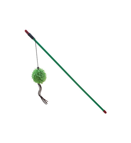 Pounce n Play Teaser Wand with Green Ball