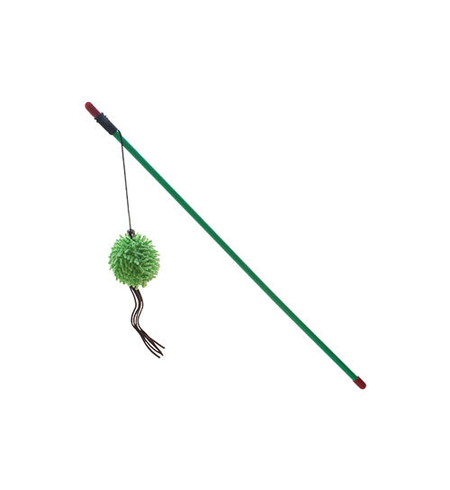 Pounce n Play Teaser Wand with Green Ball