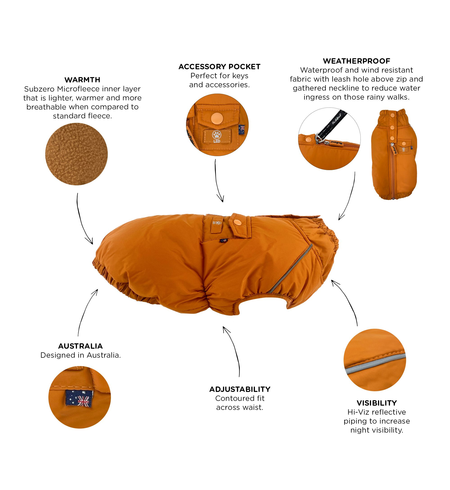 Huskimo Coat Cardrona Turmeric 27Cm