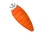 Pip Squeak Wood Chew Carrot
