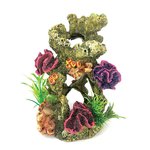 Aqua Care Ornament Coral Reef with Plant 19cm-fish-The Pet Centre