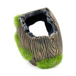 Aqua Care Ornament Moss Covered Barrel Small-fish-The Pet Centre