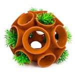 Aqua Care Ornament Ball Shaped Terracotta Pots with Plants-fish-The Pet Centre