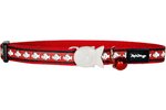 Red Dingo Cat Collar Reflective Fish Red 12mm x 20-32cm-cat-The Pet Centre